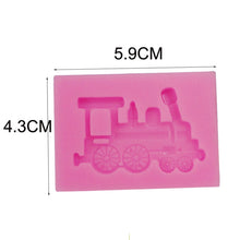Load image into Gallery viewer, Classic Car Train Silicone Fondant Cake Mold Baking Decoration Tools