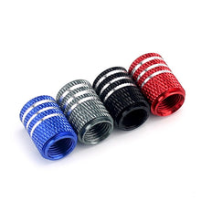 Load image into Gallery viewer, Laser Power Gesture Motivational Fist Car Tire Valve Cap, Blue, Red, Black, Gray