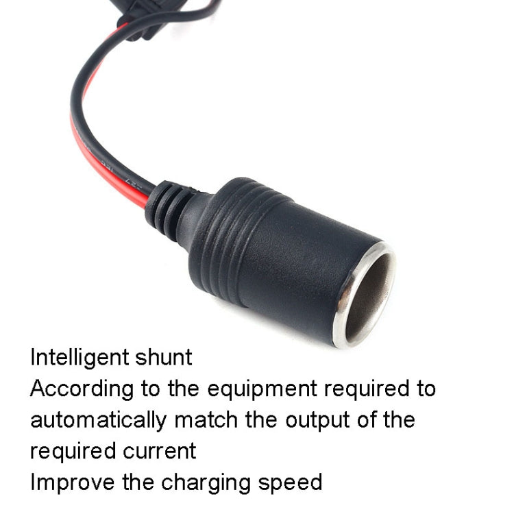 Car Cigarette Lighter Female Socket With 20A Fuse Tube, 30cm, 50cm, 1m, 3m, 5m