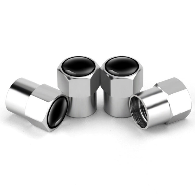 4pcs /Set Hexagonal Metal Tire Valve Caps Automobile Universal Modified Valve Covers, Hexagonal