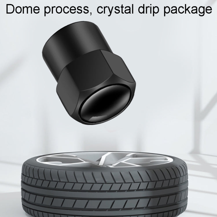 4pcs /Set Hexagonal Metal Tire Valve Caps Automobile Universal Modified Valve Covers, Hexagonal
