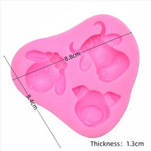 Load image into Gallery viewer, Cartoon Three-dimensional Animals Fondant Silicone Mold Cake Decorating Baking Tools, 1286, 0599