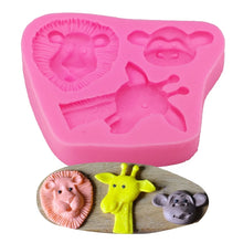 Load image into Gallery viewer, Cartoon Three-dimensional Animals Fondant Silicone Mold Cake Decorating Baking Tools, 1286, 0599