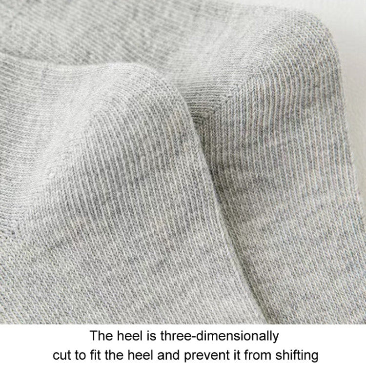Children Cotton Solid Color Boneless Mid-Calf Breathable Sweat-Absorbent Socks, M, L, XL, XXL