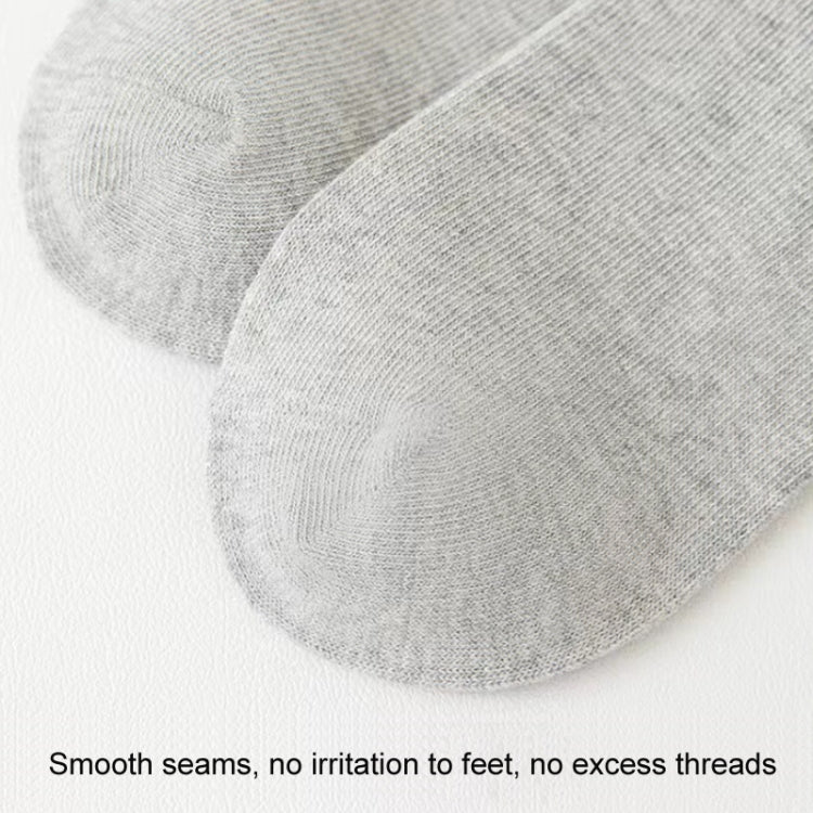 Children Cotton Solid Color Boneless Mid-Calf Breathable Sweat-Absorbent Socks, M, L, XL, XXL