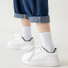 Load image into Gallery viewer, Children Cotton Solid Color Boneless Mid-Calf Breathable Sweat-Absorbent Socks, M, L, XL, XXL