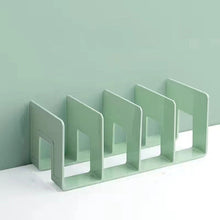 Load image into Gallery viewer, Acrylic Desktop Bookend Book Storage Rack Office Stationery Bookshelf, Regular Transparent, Thicken Transparent With Groove, Thicken Transparent, Thicken Green, Thicken Purple