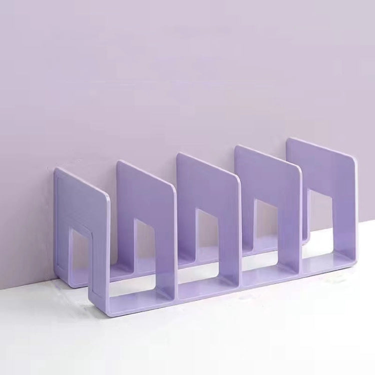 Acrylic Desktop Bookend Book Storage Rack Office Stationery Bookshelf, Regular Transparent, Thicken Transparent With Groove, Thicken Transparent, Thicken Green, Thicken Purple