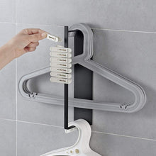 Load image into Gallery viewer, Wall Mounted Metal Clothes Hanger Storage Rack Multifunctional Shelf for Closet