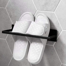 Load image into Gallery viewer, Wall Mounted Metal Clothes Hanger Storage Rack Multifunctional Shelf for Closet