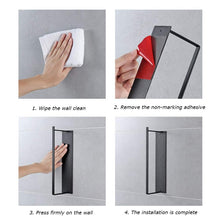 Load image into Gallery viewer, Wall Mounted Metal Clothes Hanger Storage Rack Multifunctional Shelf for Closet