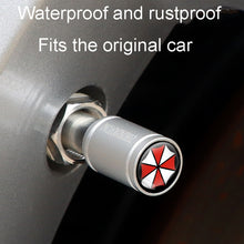 Load image into Gallery viewer, 4pcs /Set Umbrella Metal Tire Valve Caps Automobile Universal Modified Valve Covers