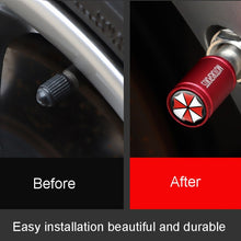 Load image into Gallery viewer, 4pcs /Set Umbrella Metal Tire Valve Caps Automobile Universal Modified Valve Covers