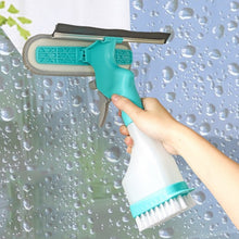 Load image into Gallery viewer, 4 In 1 Double-sided Glass Wiper Window Squeegee Portable Spray Mirror Car Glass Cleaner, YJ520