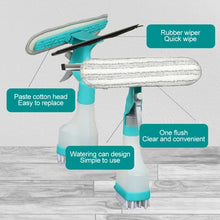 Load image into Gallery viewer, 4 In 1 Double-sided Glass Wiper Window Squeegee Portable Spray Mirror Car Glass Cleaner, YJ520