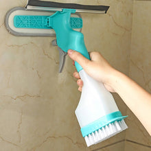 Load image into Gallery viewer, 4 In 1 Double-sided Glass Wiper Window Squeegee Portable Spray Mirror Car Glass Cleaner, YJ520