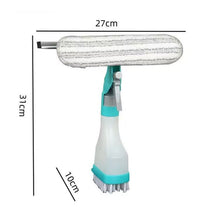 Load image into Gallery viewer, 4 In 1 Double-sided Glass Wiper Window Squeegee Portable Spray Mirror Car Glass Cleaner, YJ520