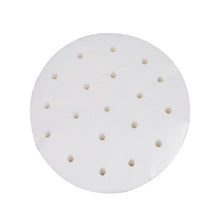 Load image into Gallery viewer, 100pcs /Pack Steamer Paper Non-Stick Disposable Grease-Proof Paper Round Air Fryer Pad, 6 Inches (15.2cm), 7 Inches (17.78cm), 8 Inches (20.3cm), 9 Inches (22.86cm)