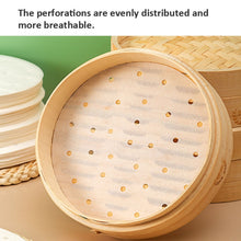 Load image into Gallery viewer, 100pcs /Pack Steamer Paper Non-Stick Disposable Grease-Proof Paper Round Air Fryer Pad, 6 Inches (15.2cm), 7 Inches (17.78cm), 8 Inches (20.3cm), 9 Inches (22.86cm)