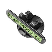 Load image into Gallery viewer, Car Dashboard Automotive Cell Phone Holder Temporary Parking Sign 2 In 1