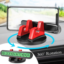 Load image into Gallery viewer, Car Dashboard Automotive Cell Phone Holder Temporary Parking Sign 2 In 1