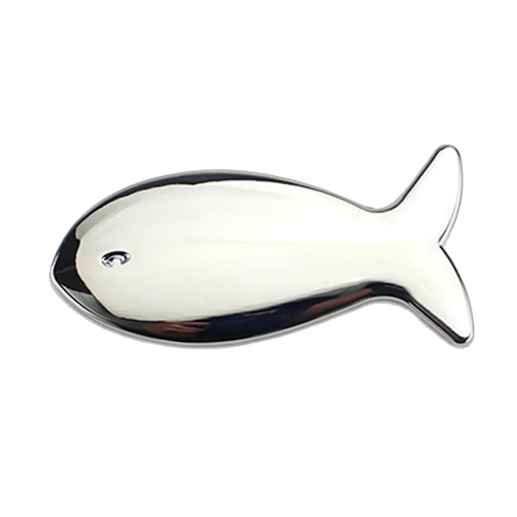Fish-Shaped Car Metal Stickers Car Body Tail Marker Decorative Decals, Fish-Shaped