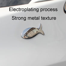 Load image into Gallery viewer, Fish-Shaped Car Metal Stickers Car Body Tail Marker Decorative Decals, Fish-Shaped
