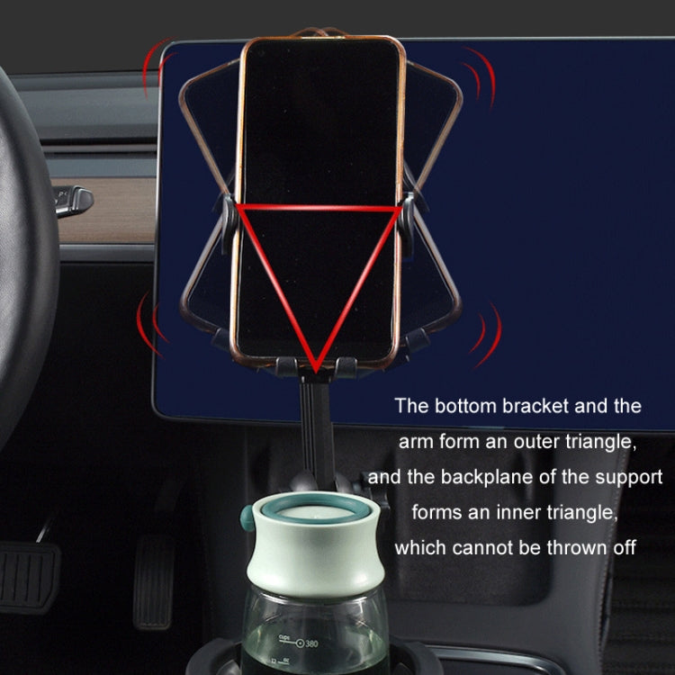 Car Centre Navigation Mobile Phone Holder 360 Rotating Water Cup Holder, Small, Large
