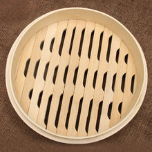 Load image into Gallery viewer, Bamboo Bun Steamer Food Veggie Steamer Basket, 21cm Cover, 21cm Cage, 27cm Cover, 27cm Cage