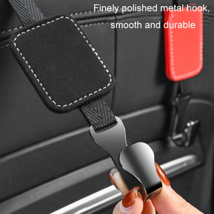 Car Rear Seat Backrest Suede Interior Multifunctional Hook