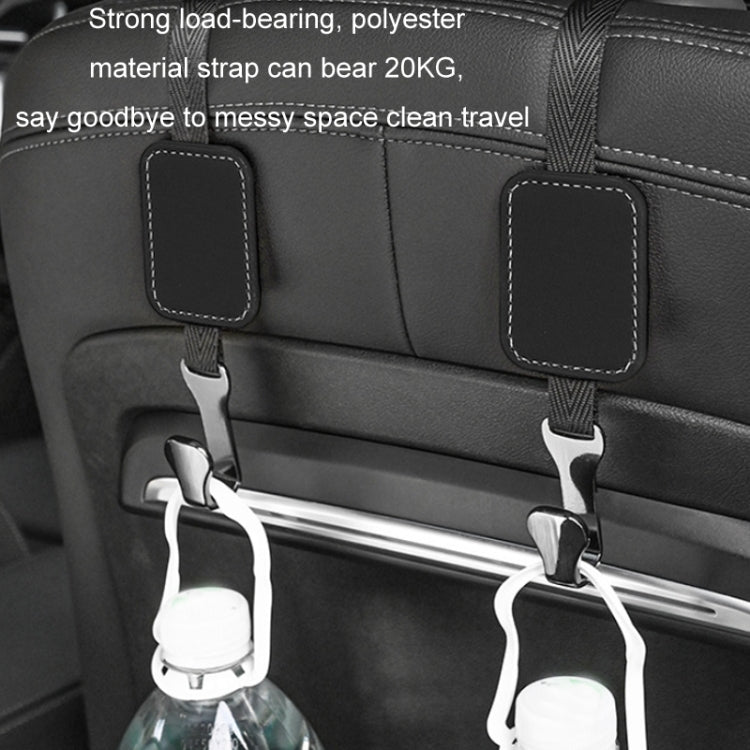 Car Rear Seat Backrest Suede Interior Multifunctional Hook