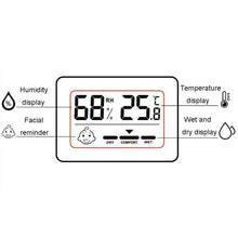 Load image into Gallery viewer, Household Indoor Mini Electronic Temperature And Humidity Meter With Stand, Rectangle