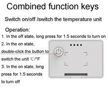 Load image into Gallery viewer, Household Indoor Mini Electronic Temperature And Humidity Meter With Stand, Rectangle