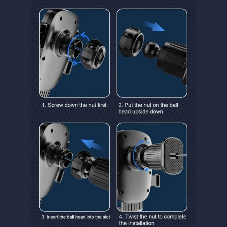 Car Air Outlet Rotating Spiral Hook Tail Clip Mobile Phone Holder