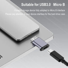 Load image into Gallery viewer, Micro B Male Adapter USB Link HDD Enclosure Interface Converter, USB Female Transfer, Type-C Female Transfer, USB Male Transfer, Type-C Male Transfer