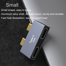 Load image into Gallery viewer, Type-C Docking Station Computer Charging Data Port Power Adapter, 2 x Type-C Female to 2 x Type-C Male, 2 x Type-C Female to Type-C Male