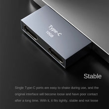 Load image into Gallery viewer, Type-C Docking Station Computer Charging Data Port Power Adapter, 2 x Type-C Female to 2 x Type-C Male, 2 x Type-C Female to Type-C Male