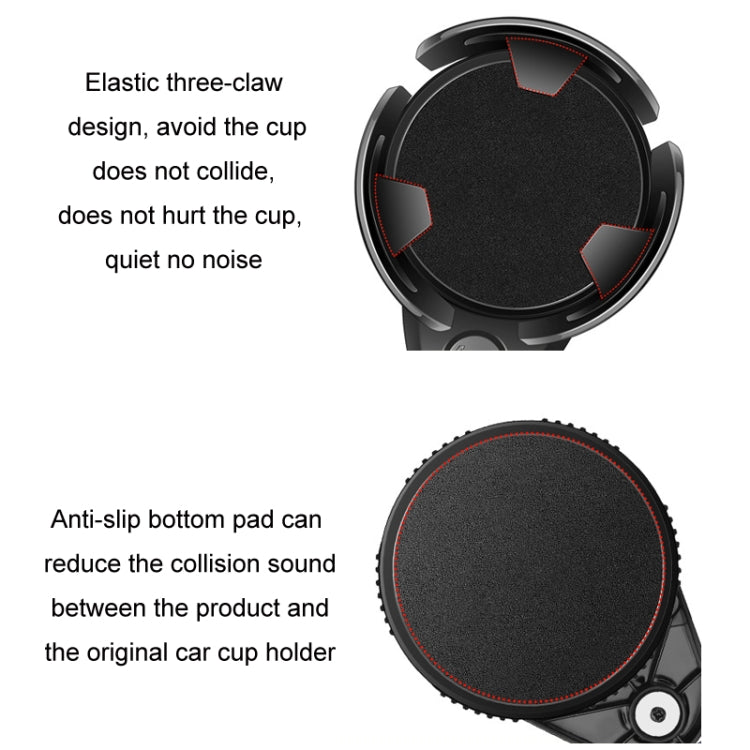 Carbon Fiber Multifunctional Car Modified Water Cup Holder Ashtray