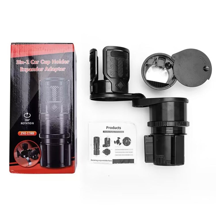 Carbon Fiber Multifunctional Car Modified Water Cup Holder Ashtray