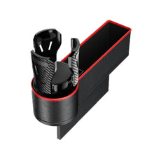 Load image into Gallery viewer, Car Seat Gap Storage Box Car Water Cup Holder Ashtray, Left Black Red, Left Carbon Fiber, Left Brown, Left Beige, Left Black, Right Black Red, Right Carbon Fiber, Right Brown, Right Beige, Right Black