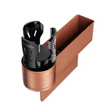 Load image into Gallery viewer, Car Seat Gap Storage Box Car Water Cup Holder Ashtray, Left Black Red, Left Carbon Fiber, Left Brown, Left Beige, Left Black, Right Black Red, Right Carbon Fiber, Right Brown, Right Beige, Right Black