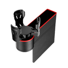 Load image into Gallery viewer, Car Seat Gap Storage Box Car Water Cup Holder Ashtray, Left Black Red, Left Carbon Fiber, Left Brown, Left Beige, Left Black, Right Black Red, Right Carbon Fiber, Right Brown, Right Beige, Right Black