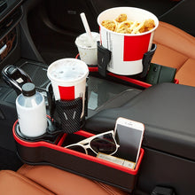 Load image into Gallery viewer, Car Seat Gap Storage Box Car Water Cup Holder Ashtray, Left Black Red, Left Carbon Fiber, Left Brown, Left Beige, Left Black, Right Black Red, Right Carbon Fiber, Right Brown, Right Beige, Right Black