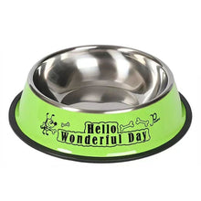 Load image into Gallery viewer, Anti-tip Stainless Steel Pet Bowl Cat Dog Food Basin, M 15cm, L 18cm, XL 22cm, XXL 26cm