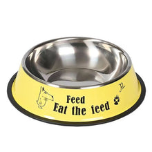 Load image into Gallery viewer, Anti-tip Stainless Steel Pet Bowl Cat Dog Food Basin, M 15cm, L 18cm, XL 22cm, XXL 26cm