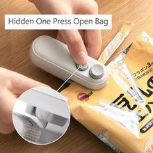 Load image into Gallery viewer, Small 2-in-1 Rechargeable Magnetic Snack Sealer Household Mini Sealing Machine, 2-in-1 White, 2-in-1 Green