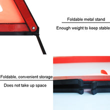 Load image into Gallery viewer, Foldable Car Warning Sign Tripod Automobile Emergency Reflective Triangular Holder