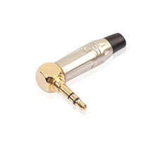 Load image into Gallery viewer, Zinc Alloy L-Shaped 90 Degree 3.5mm Stereo Headset Wire Welding Plug, Zinc Alloy