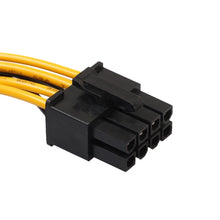 Load image into Gallery viewer, Full Copper GPU Graphics Card 8 Pin Female To Double 15 Pin SATA Computer Motherboard Power Transfer Line, 0.2m