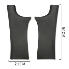 Load image into Gallery viewer, For Tesla Model Y Rear Door Built-In Sill Strip Rear Seats Anti-Kick Leather Protective Pad, Black, Carbon Fiber, TPE